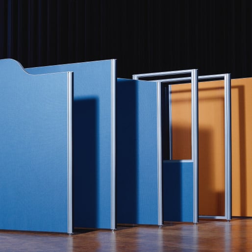 Varianten Alu-Klett Schallschutz Stellwandsystem