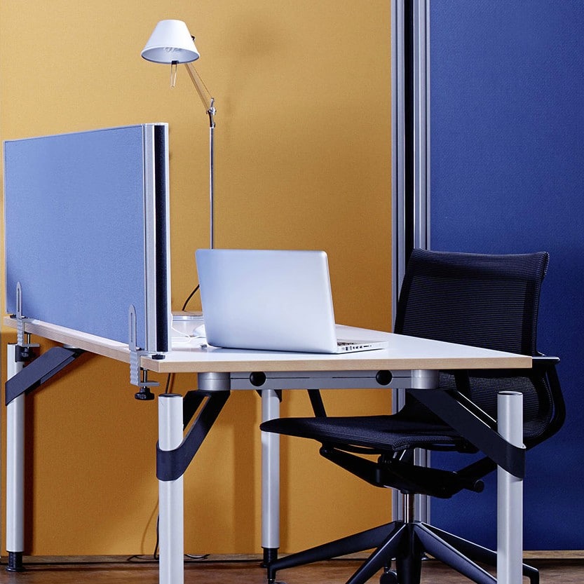 Tischaufsatz Schreibtischtrennwand 